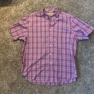Roundtree & Yorke Purple Casual Button Down Shirt